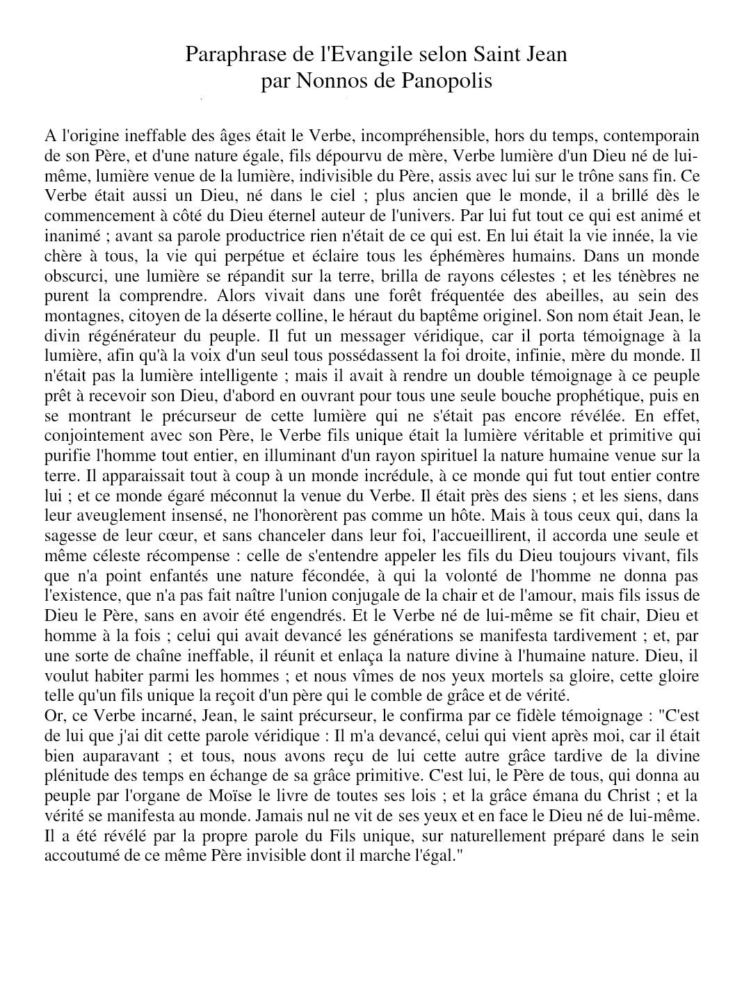 Prologue de nonnos
